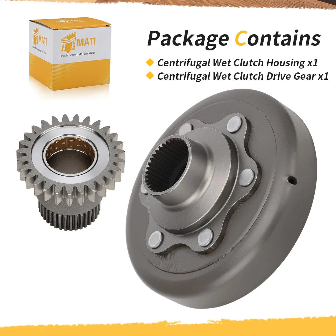 Centrifugal Wet Clutch Drum Housing Gear for Honda Fourtrax 300 (1993–2000)