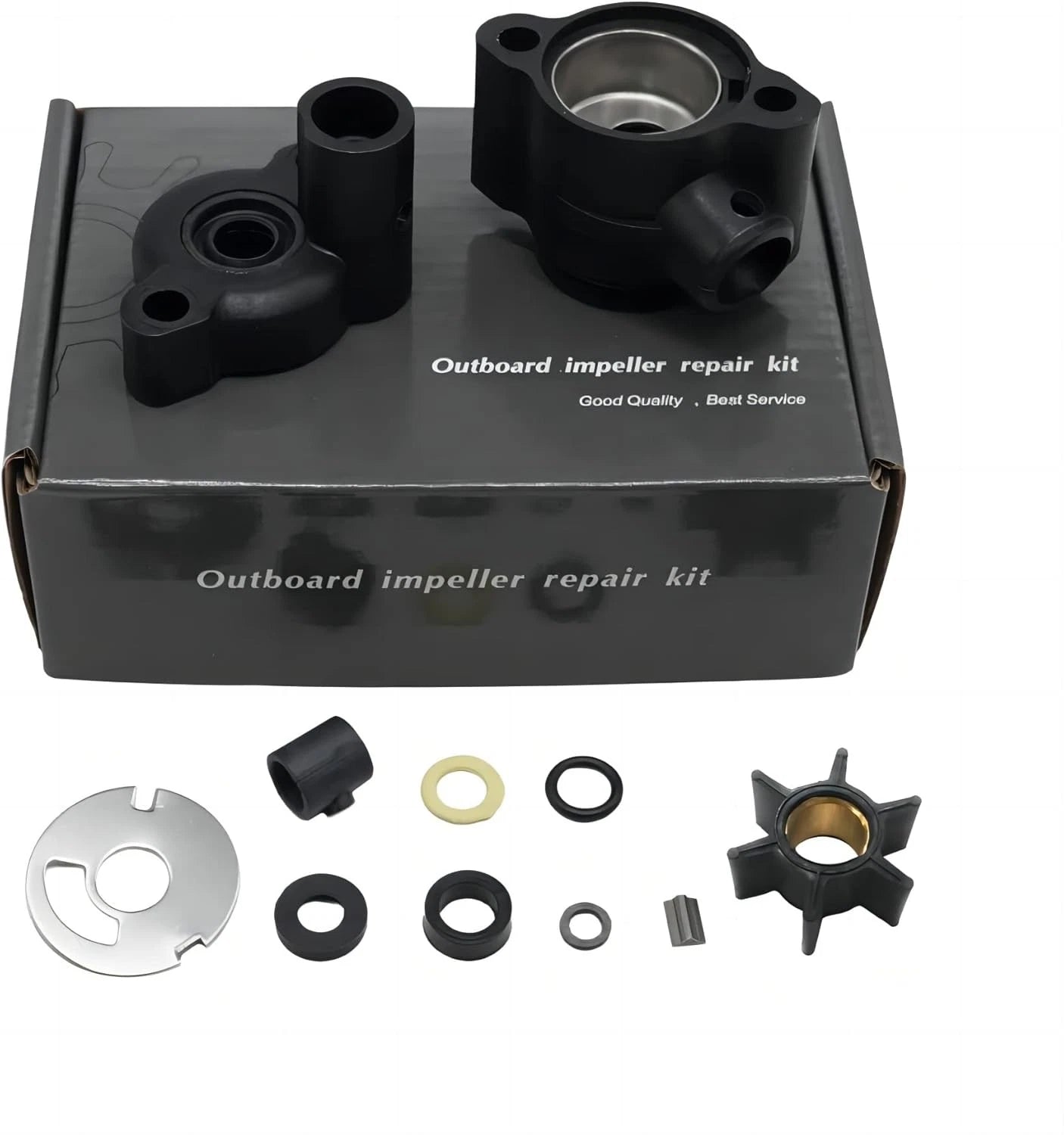 Water Pump Impeller Rebuild Kit for Mercury (4/4.5/7.5/9.8 HP) 46-70941A3