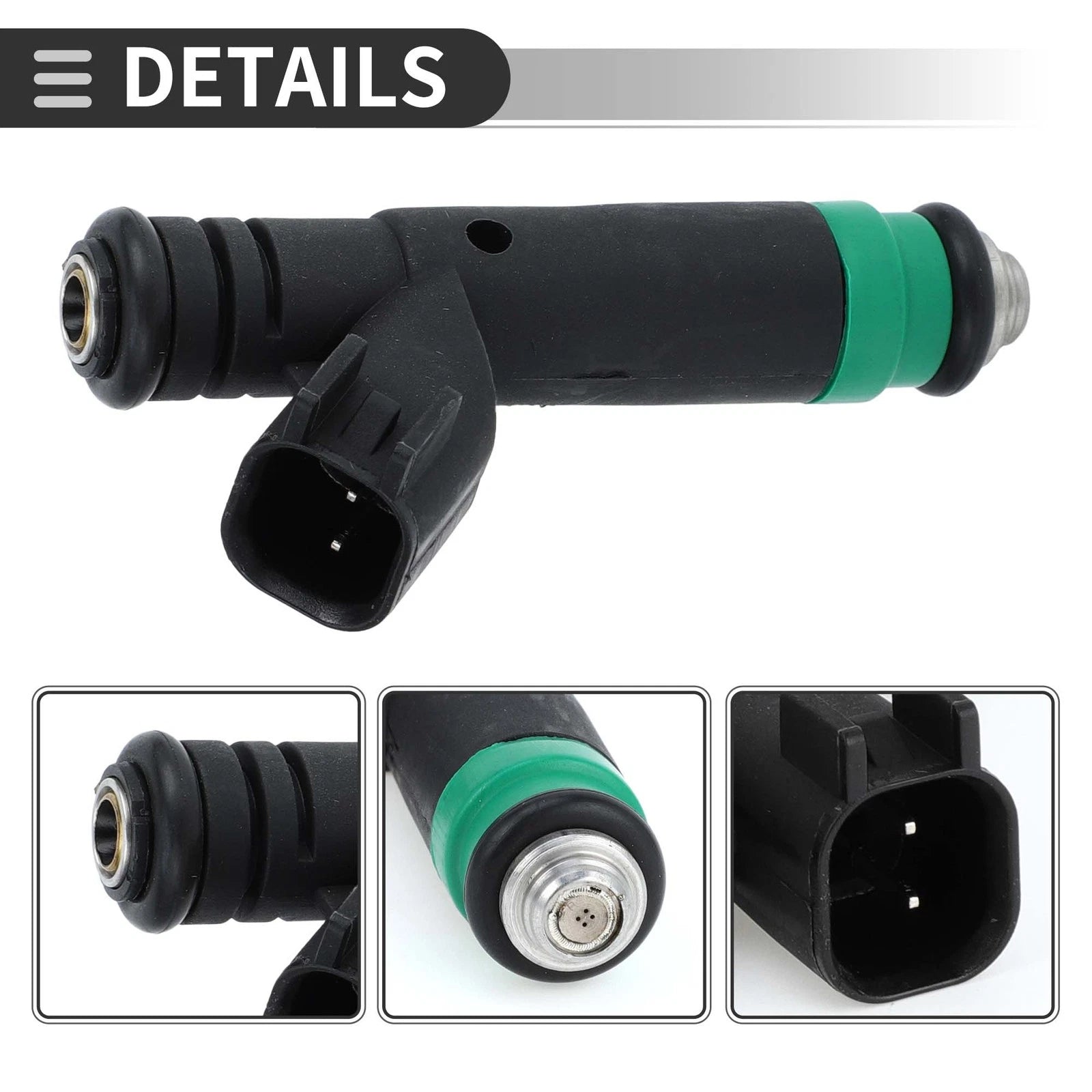 Fuel Injector No.YF1Z9F593AD for Ford Taurus (2001–2005) 3.0L Black