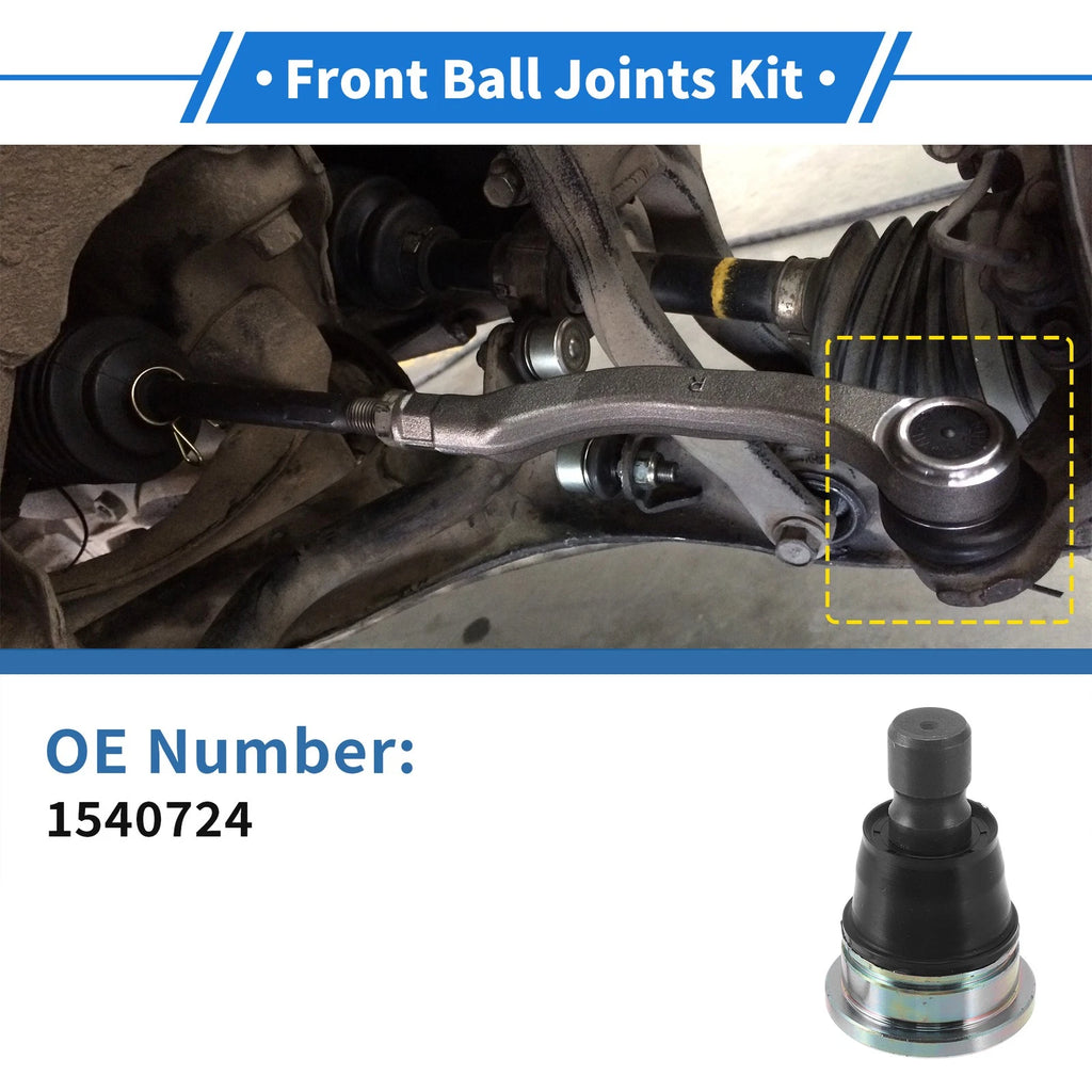 2X Front Lower Ball Joints for Ford Ecosport (2013–2022) No. 1540724