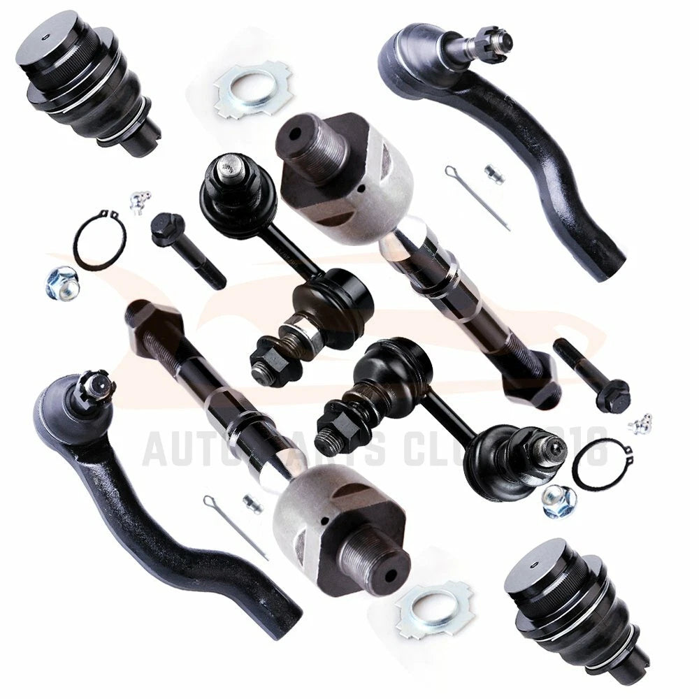 Set of 8 Front Lower Ball Joints & Sway Bar Tie Rod Ends for Nissan Frontier (2005–2019)