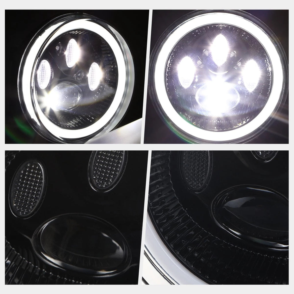 Clear Projector Lens LED Fog Lights for GMC Sierra 1500 2500HD 3500HD (2007–2014)