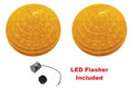 Amber LED Turn Signal Parking Lights with Flasher for Ford Mustang (1964–1966)