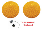Amber LED Turn Signal Parking Lights with Flasher for Ford Mustang (1964–1966)