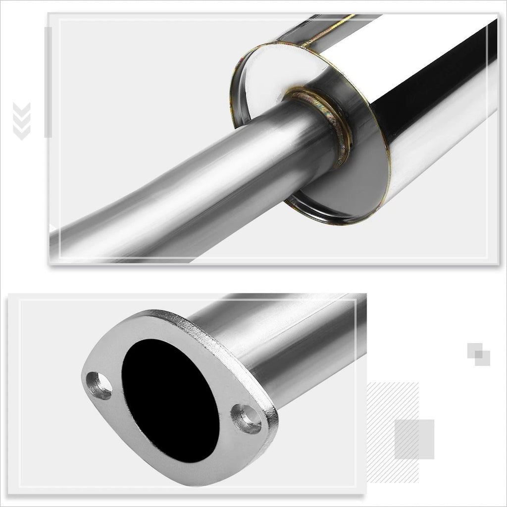 4" Burnt Tip Muffler Catback Exhaust for Honda Prelude BB1/BB2 (1992–1996)