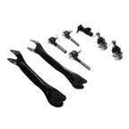 8x Front Upper Control Arm Ball Joint Tie Rod End for Jeep Cherokee (1997-2001)