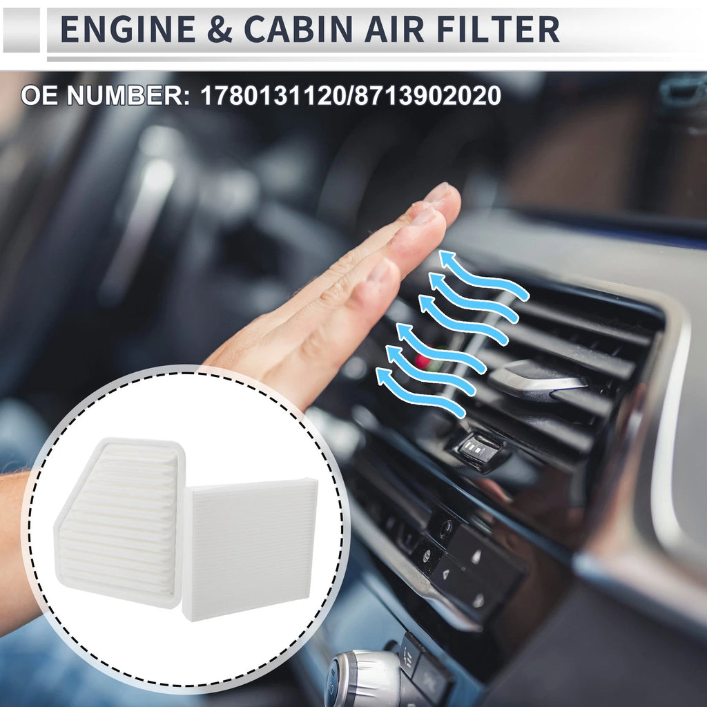 Engine Cabin Air Filter Combo No. 1780131120 for Toyota Avalon (2005–2012)