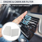 Engine Cabin Air Filter Combo No. 1780131120 for Toyota Avalon (2005–2012)