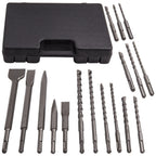 17pcs Hammer Drill Bit Set for SDS Plus Rotary Tools (Concrete)