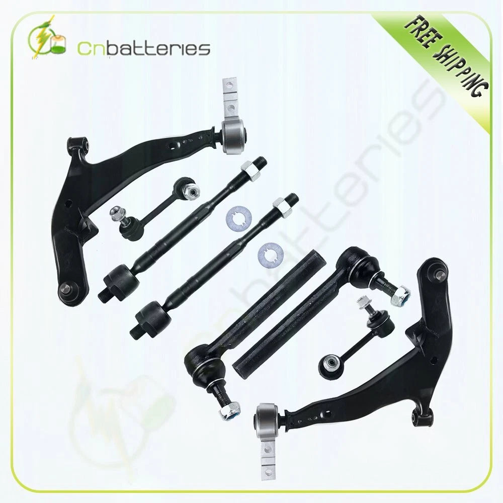 Set of 2 Control Arm Ball Joints, 4 Tie Rods, 2 Sway Bars for Nissan Murano (2003–2004)