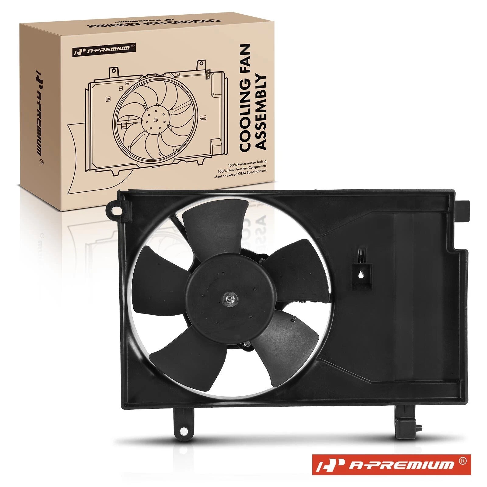 Cooling Fan Assembly with Shroud for Chevy Aveo (2004–2006)