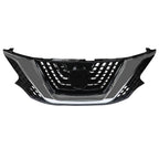 Front Upper Grille for Nissan Murano (2015–2018) Chrome & Black