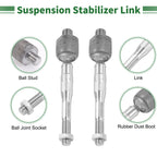 8pcs Front Suspension Kit Tie Rod End Sway Bar Link Ball Joint for Honda Civic (2006–2011)