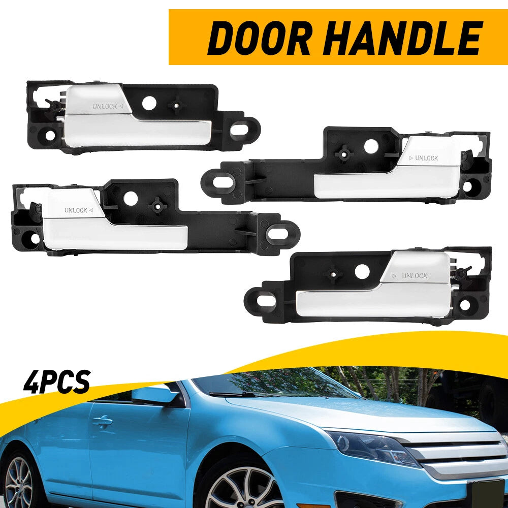 Set of 4 Interior Door Handles for Ford Fusion Mercury Milan Lincoln MKZ (2006–2012)