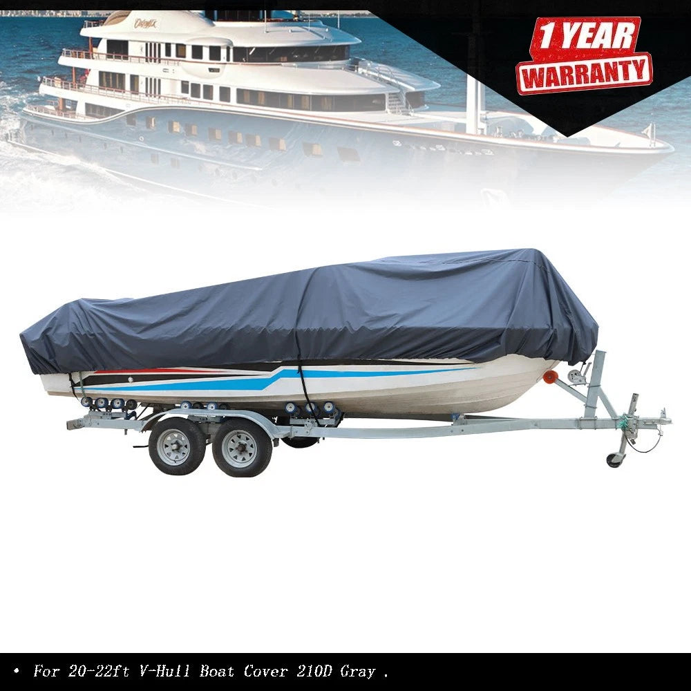 Boat Cover for FT 210D (2020â2022) - Waterproof, Trailerable, V-Hull