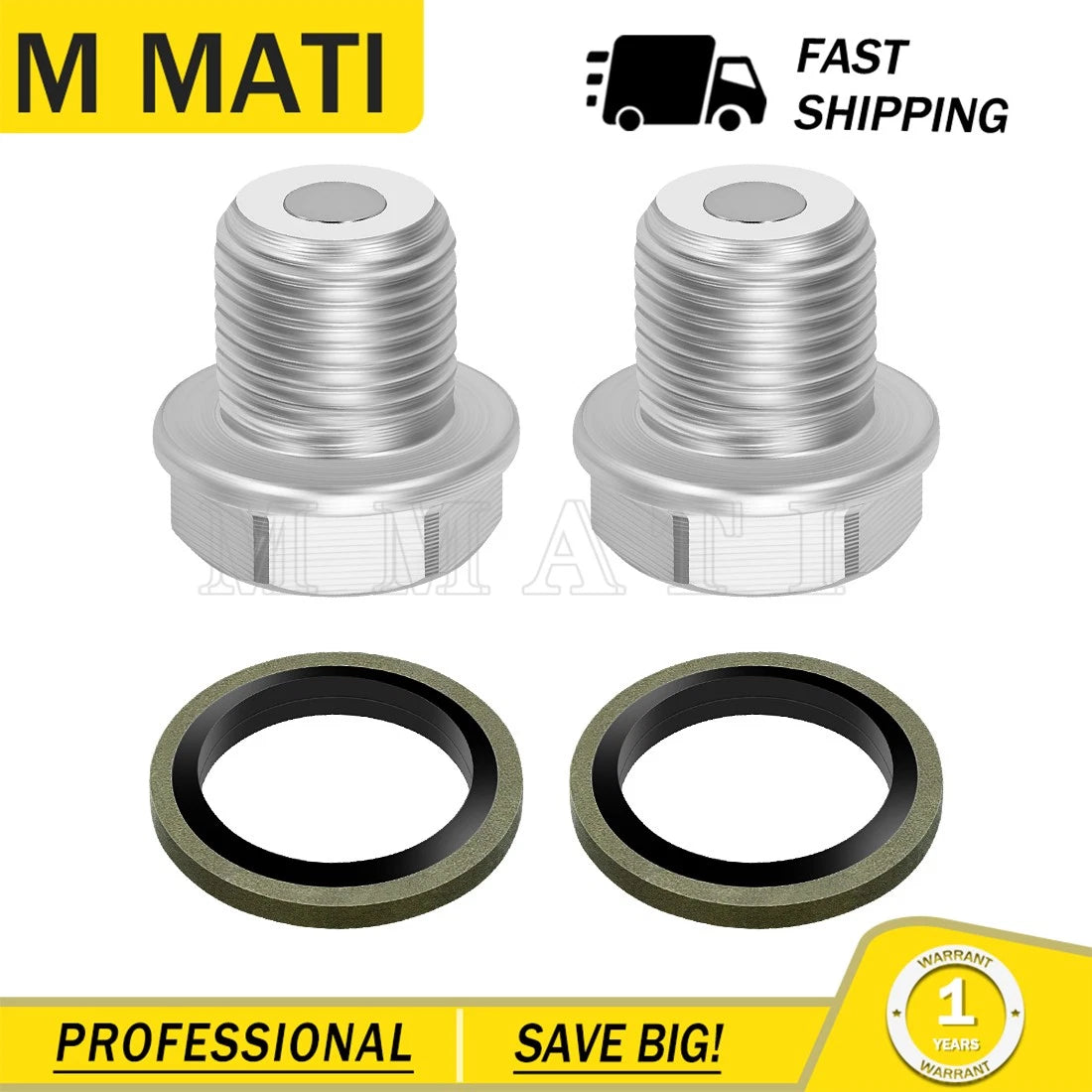 2Pcs Oil Pan Drain Plug & Gasket for Suzuki GSX1300R Hayabusa GSX-R750 GSX-R600 (2000–2023)