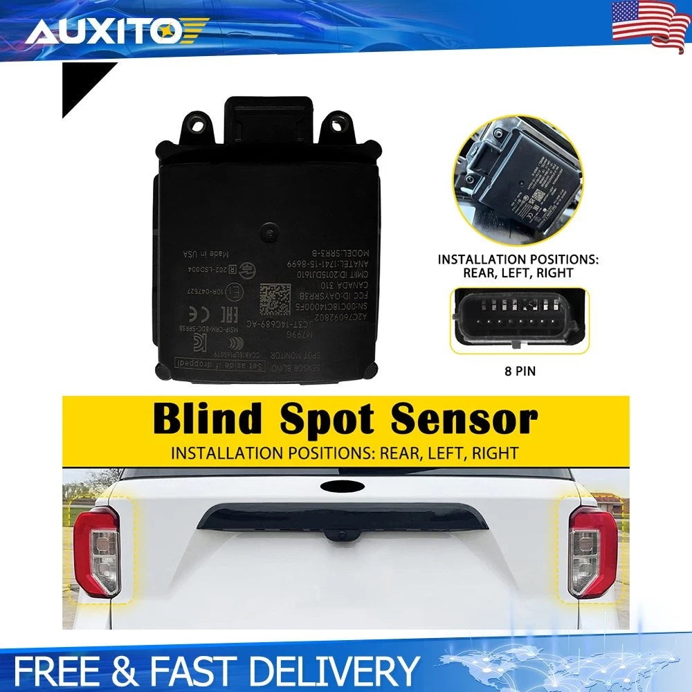 Rear Blind Spot Radar Sensor Monitor for Ford Explorer (2020–2021), F-250, F-350