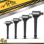 Set of 4 Ignition Coil Packs for Nissan Sentra Tiida (2002–2007)