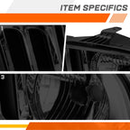 Smoked Housing Headlight Clear Corner Signal Lamps Pair for Ford Mustang (2005–2009)