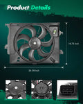 Radiator Cooling Fan for Hyundai Accent (2012–2013), Kia Rio (2012–2017)