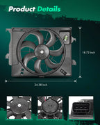 Radiator Cooling Fan for Hyundai Accent (2012–2013), Kia Rio (2012–2017)