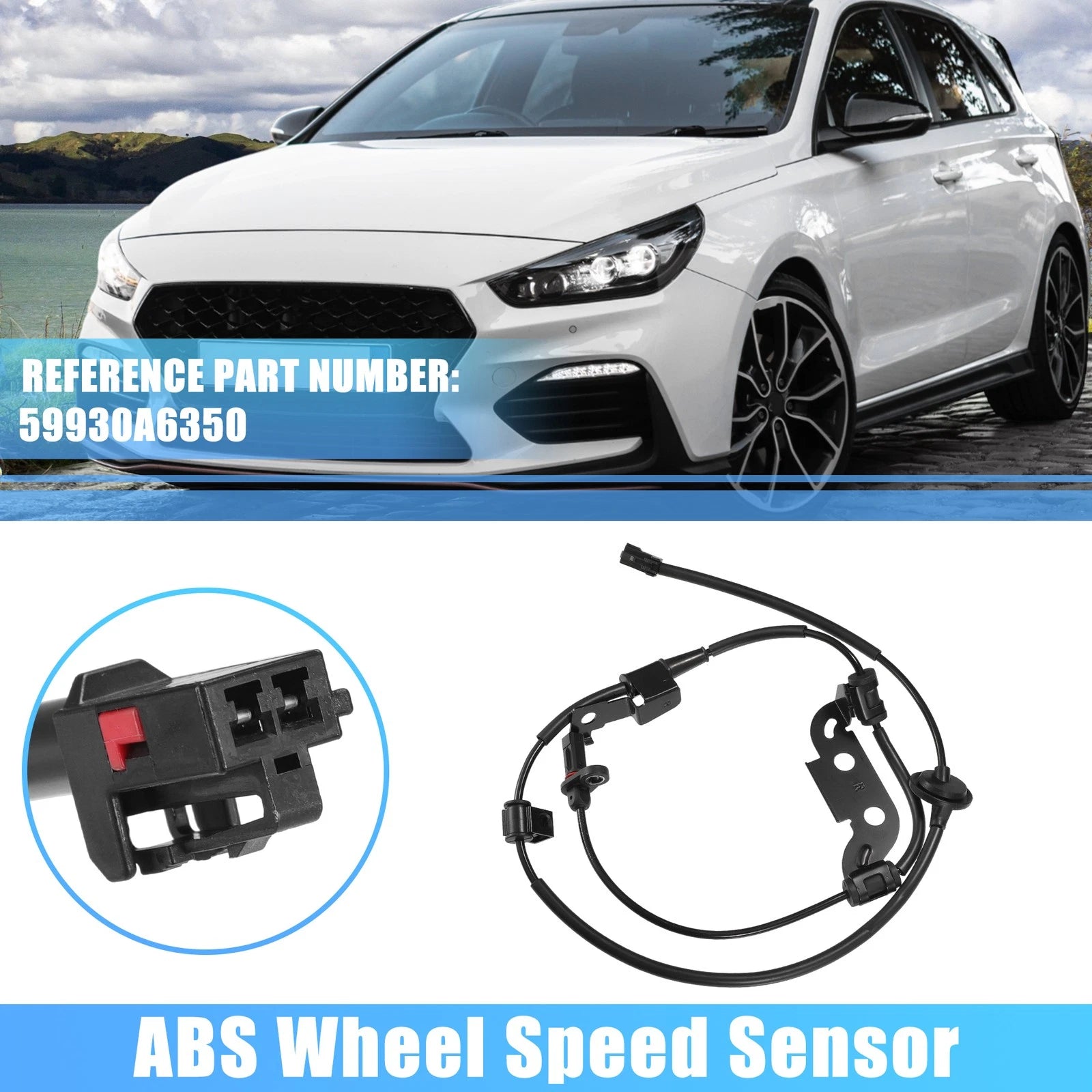 Rear Right ABS Wheel Speed Sensor for Hyundai I30 (2012–2018) No. 59930A6350