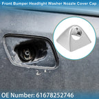 Front Right Side Washer Nozzle Cover Cap for BMW X5 Silver Tone