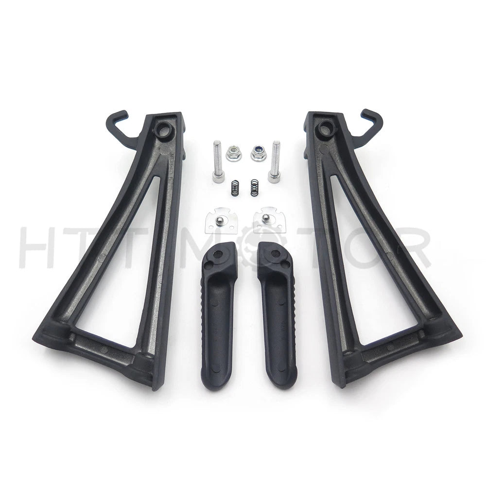 Black Rear Passenger Foot Peg Footrest & Bracket for Yamaha YZF-R6 (2006–2014)
