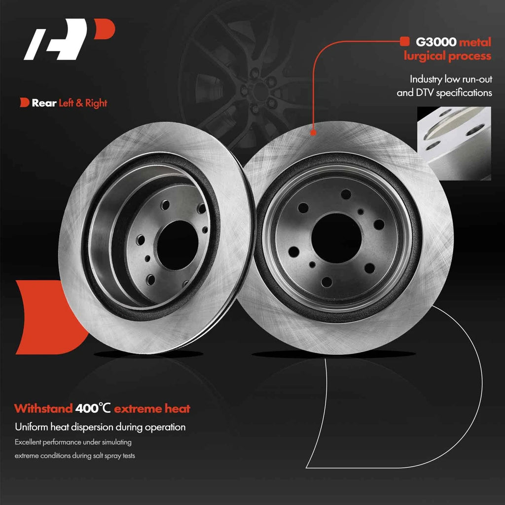 Rear Disc Brake Rotors for Chevy Silverado 1500 GMC Sierra 1500 (2007â2019)