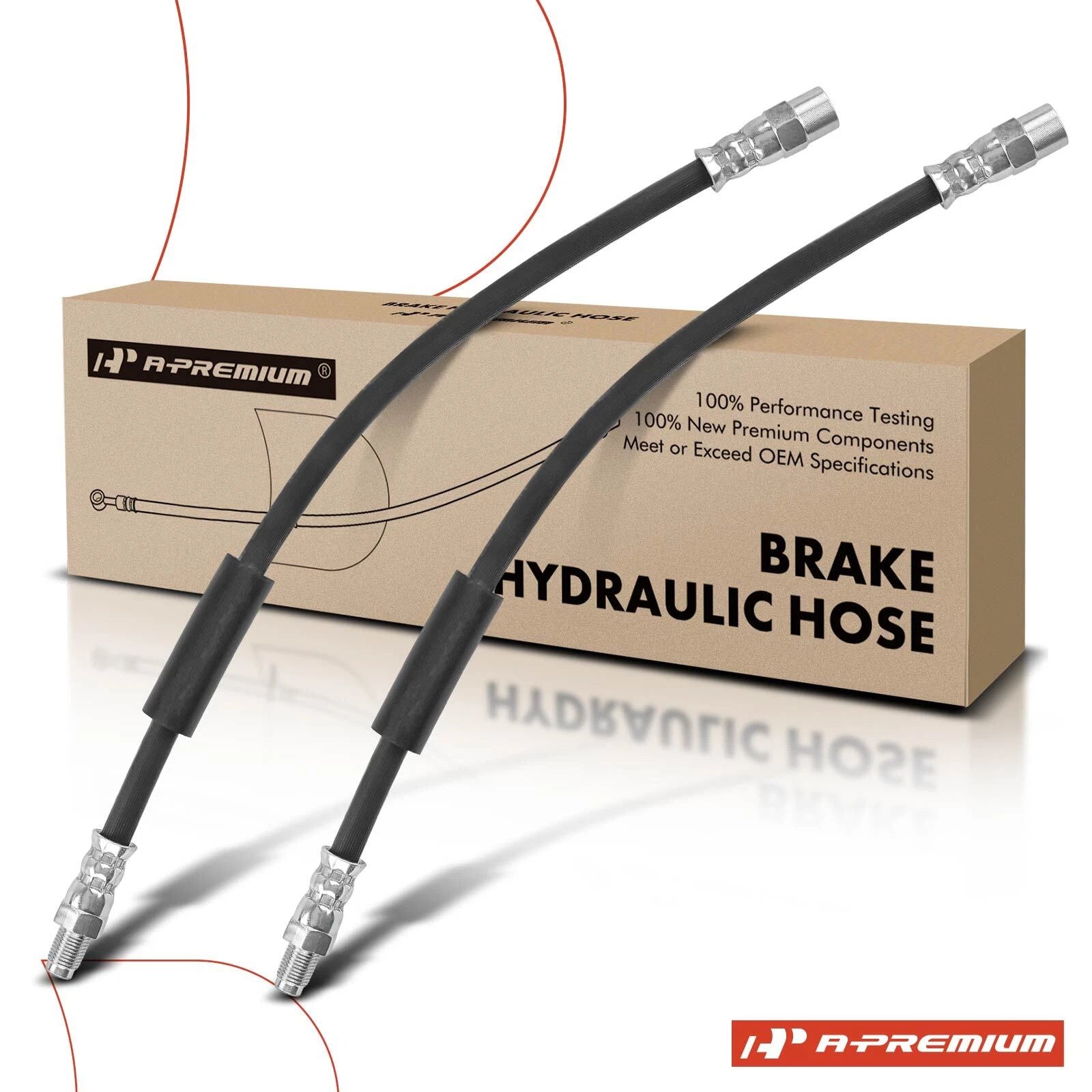 2X Rear Brake Hydraulic Hose for BMW 750i 750Li 760Li (2010–2016)