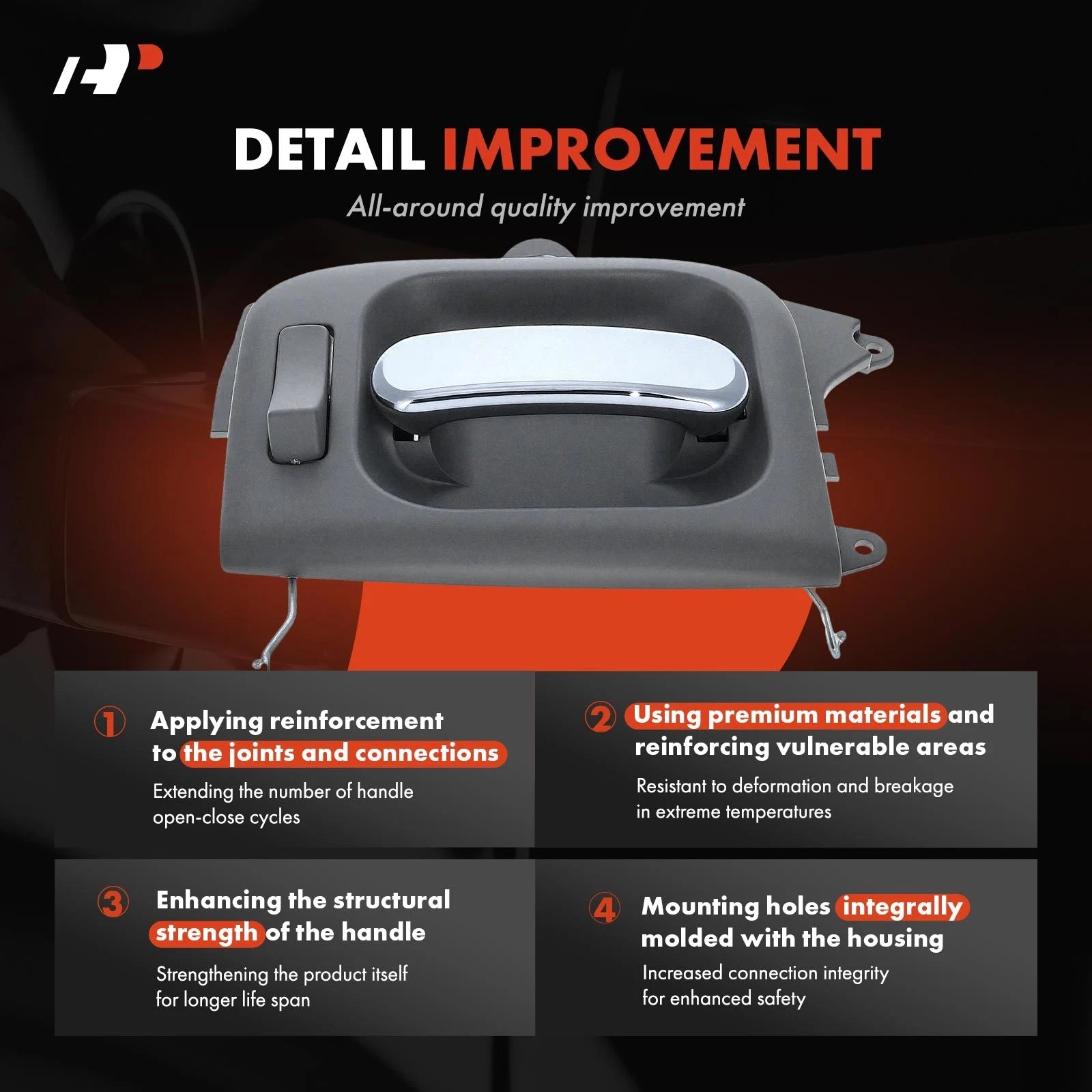 Sliding Right Interior Door Handle for Kia Sedona (2002-2005)