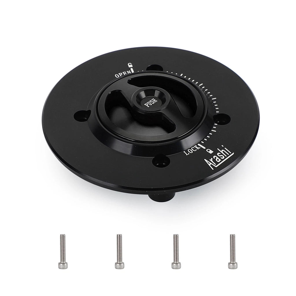 Black Quick Release Fuel Filler Cap for Kawasaki Z400 Ninja 400 (2010–2022)