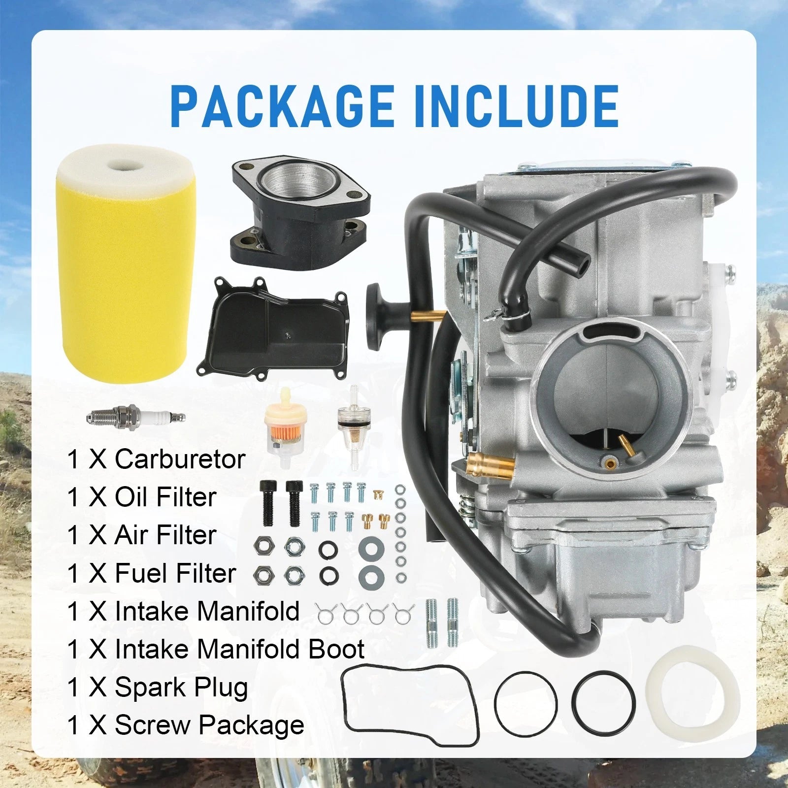 Carburetor for Yamaha Big Bear YFM350 (1987-1996)