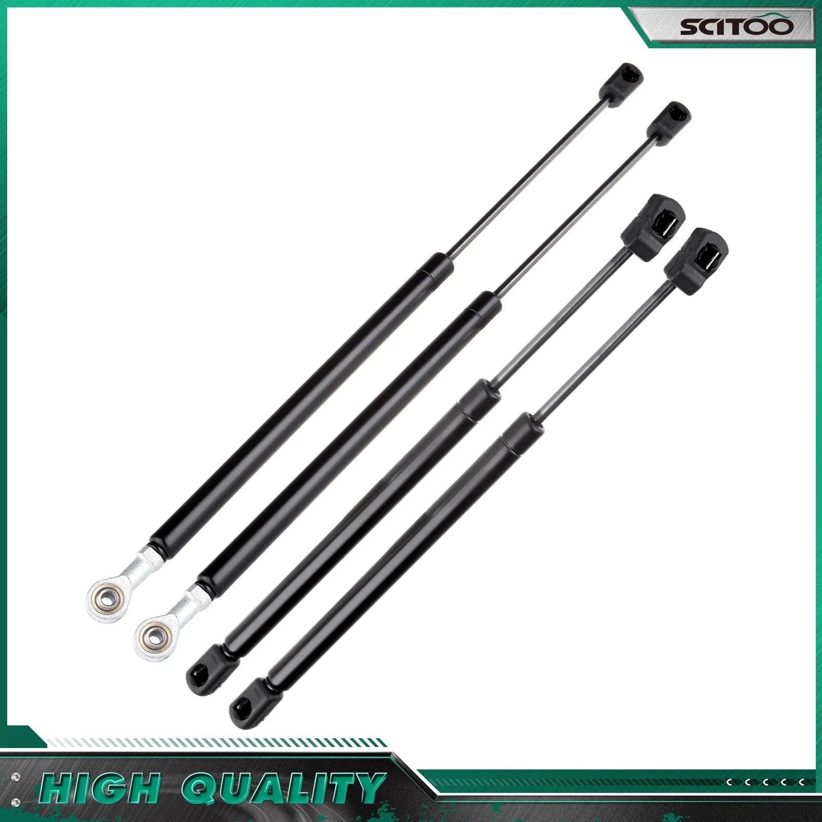 2 Hood & 2 Window Lift Supports Gas Struts for Ford Expedition (1997–2002)