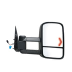 Passenger Side Power Door Mirror Replacement Textured Heated Glass for Nissan Rogue (2014–2020)