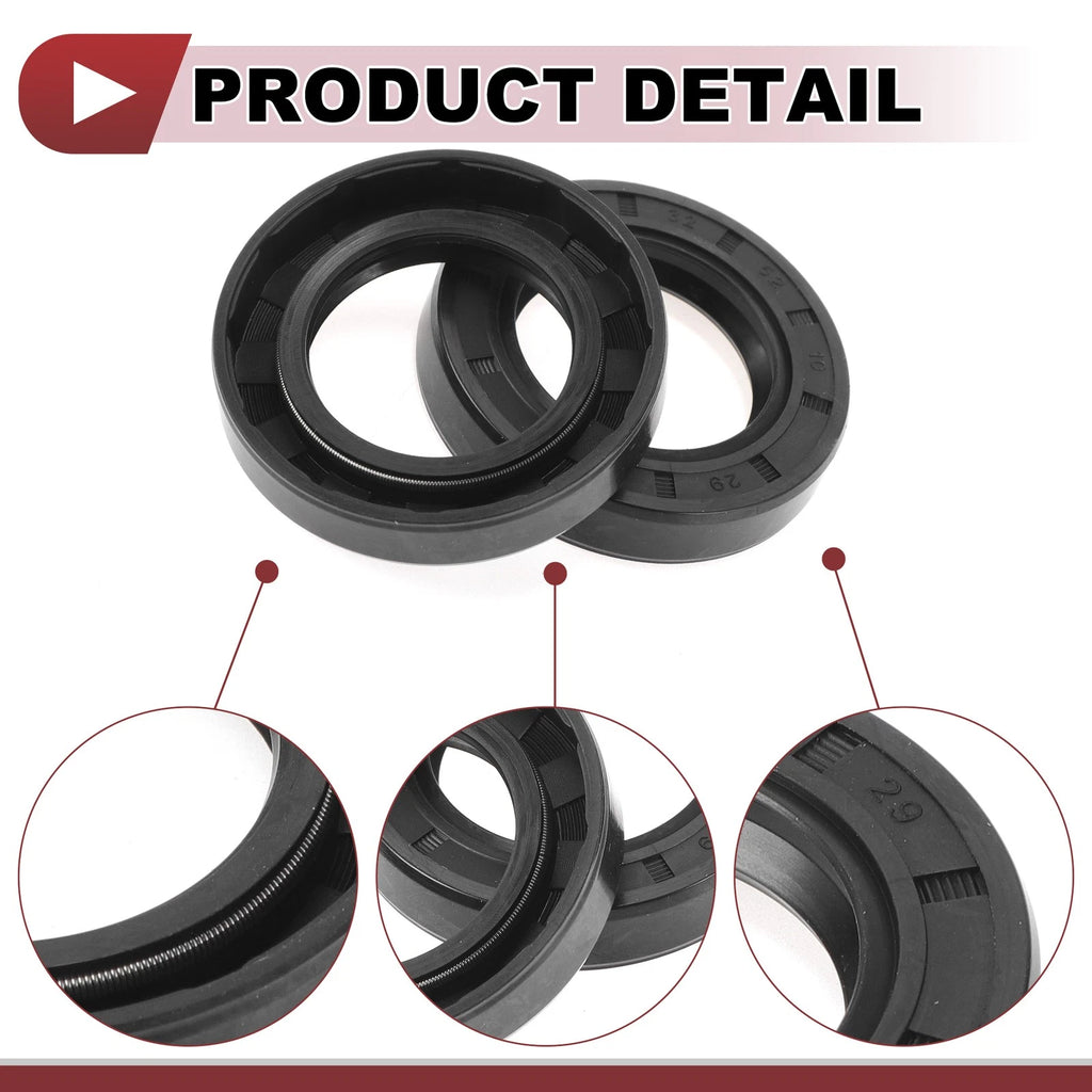 Set of 5 Rotary Shaft Oil Seals 32x52x10mm Nitrile Rubber 672668828618