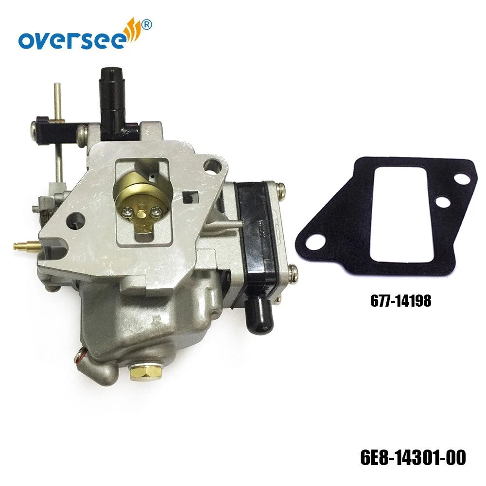 Carburetor 6E8-14301-00 for Yamaha Outboard 9.9HP 15HP (Old)
