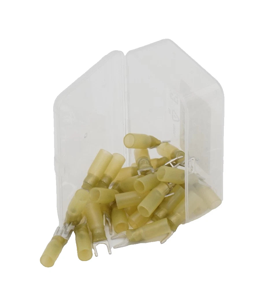 30-Pack Heat Shrink Electrical Fork Terminal Connector #6 12-10 AWG