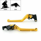 Long Brake Clutch Levers for Aprilia Tuono V4R (2011–2014) Gold T9