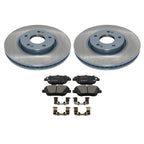 DuraGo Front Rotors & Bosch QuietCast Ceramic Brake Pads for Kia Optima