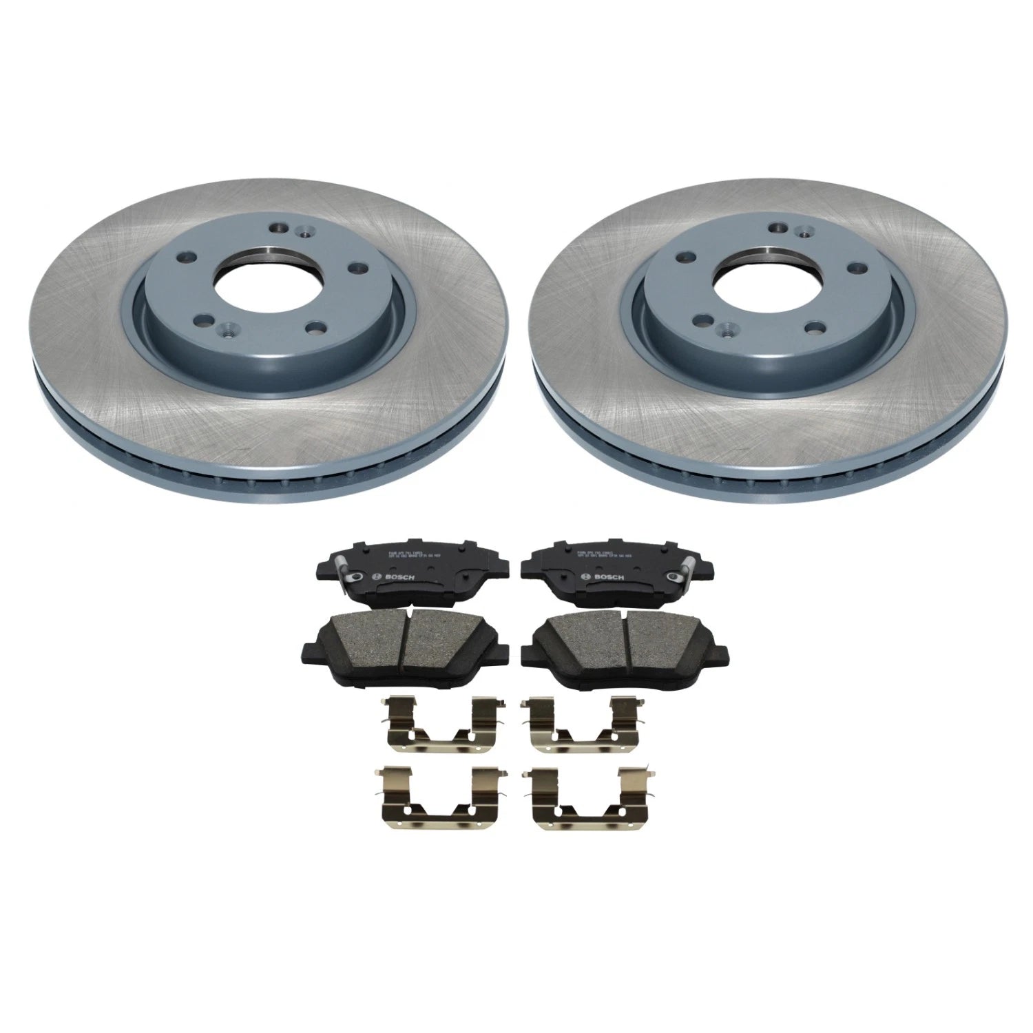 DuraGo Front Rotors & Bosch QuietCast Ceramic Brake Pads for Kia Optima