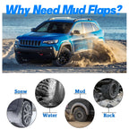 Splash Guards Mud Flaps Mudguards for Jeep Cherokee (2019-2021)