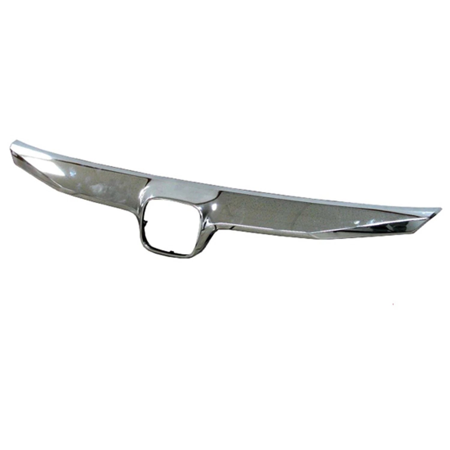 Replacement Chrome Plastic Grille Molding w/Emblem Hole (See Compatible Chart)