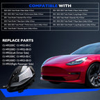 2X LED Headlight Lamps for Tesla Model 3 Y (2021-2023)