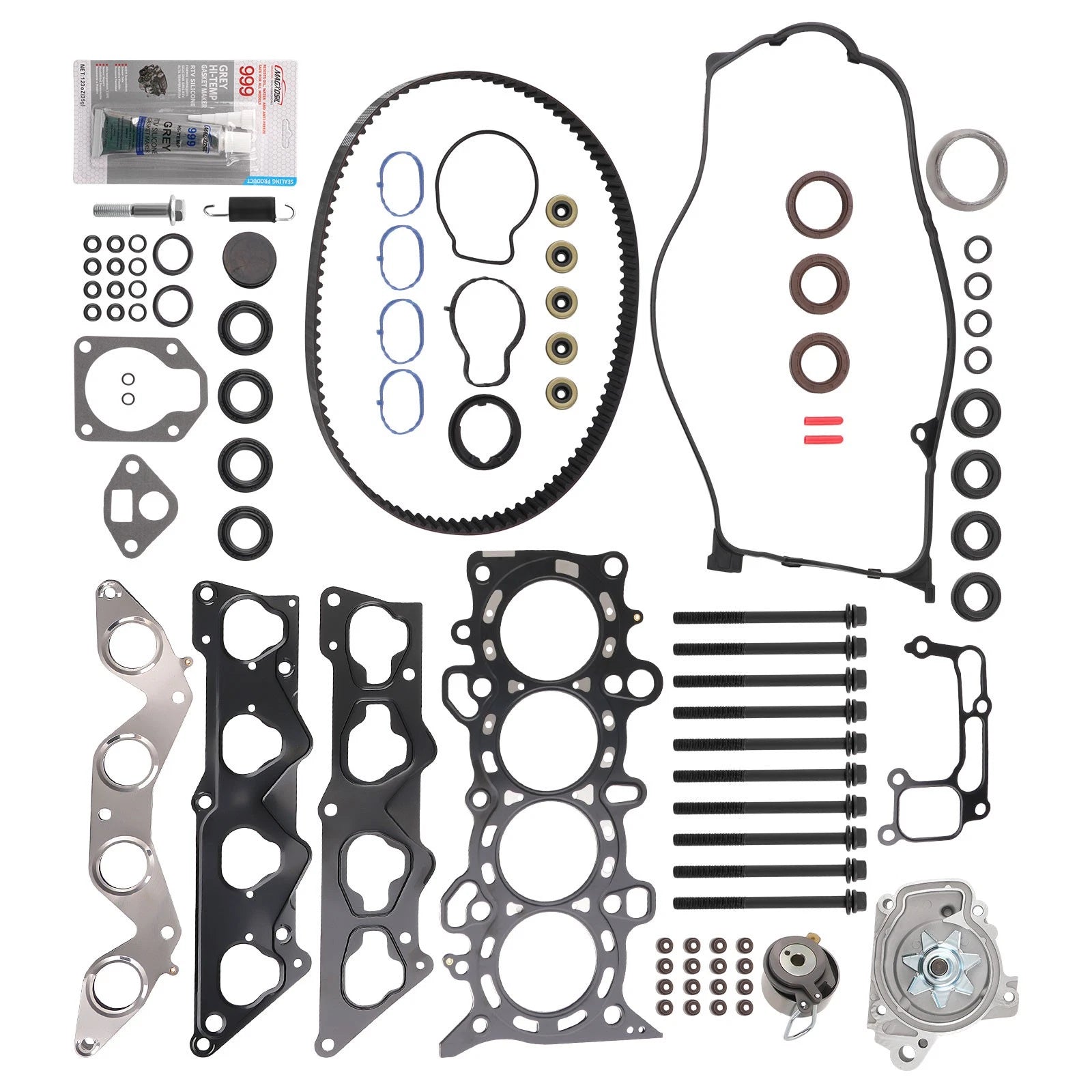 Head Gasket Set & Timing Belt Kit & Water Pump For 01-05 Honda Civic 1.7L D17A1