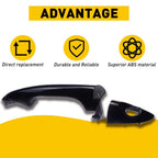 Front Left Door Handle for Hyundai Accent (2012–2015) - Black