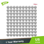 100Pcs 1" G25 Chrome Steel Bearing Balls for Various Applications
