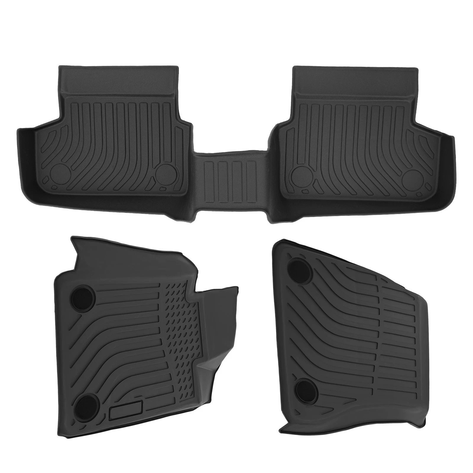 Set of 4 All-Weather Floor Mats for BMW 5-Series G30 (2017–2023) TPE Rubber