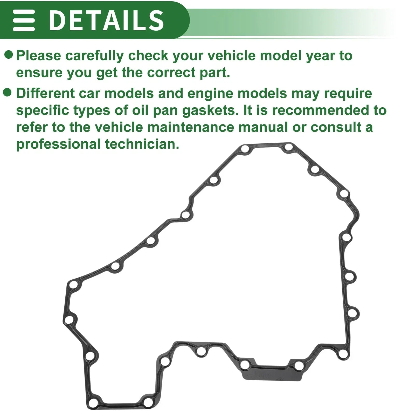 Oil Pan Gasket for BMW 550i 650i (2011-2016) (2012-2018)