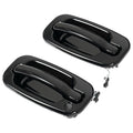 2X Front Outer Door Handles for Chevy Silverado 1500 (1999–2007) Glossy Black